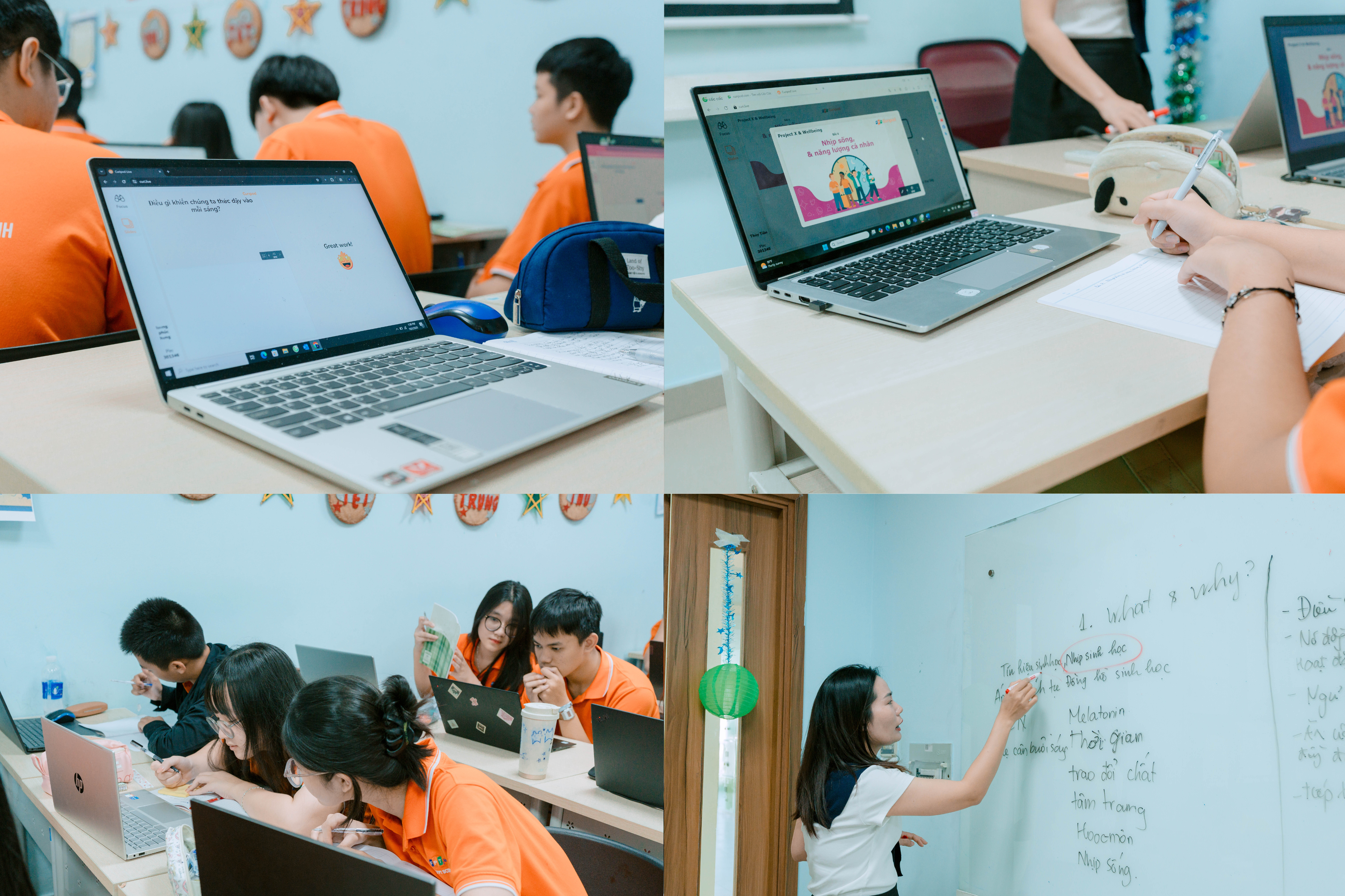 Những hoạt động sôi nổi trong lớp học Wellbeing